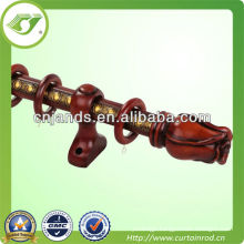 Solid wood curtain rods